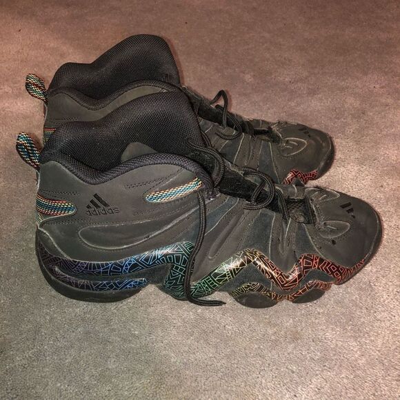 ADIDAS KOBE BRYANT CRAZY 8 BLACK RAINBOW BASKETBALL SHOES MENS SIZE 11.5 main image 8